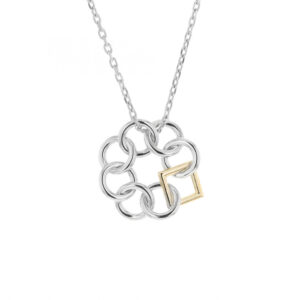 Sterling Silver & 14K Yellow Gold Two-Tone Mini Pendant