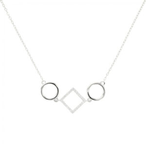 Sterling Silver Emblem Necklace