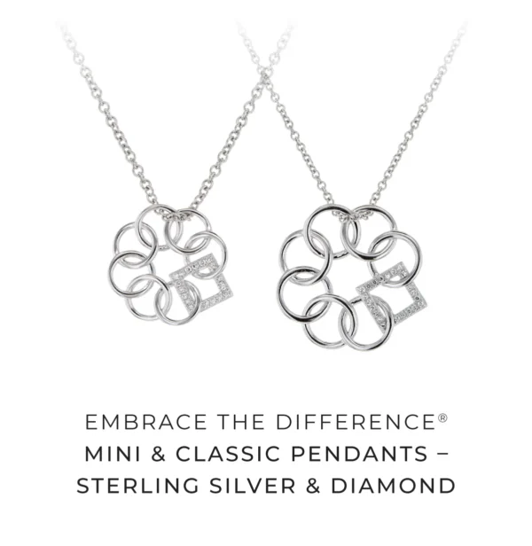 Sterling Silver and Diamond Classic Pendant - Image 2