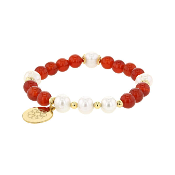 Gemstone Beaded Stretch Bracelet - Image 7